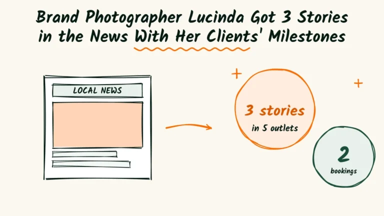 Brand Photographer Lucinda Got 3 Stories in the News by Sharing Her Clients’ Milestones