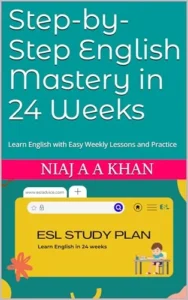 Step-by-Step English Mastery in 24 Weeks book cover
