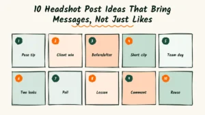 10 Headshot Photography Social Media Post Ideas That Bring Messages, Not Just Likes