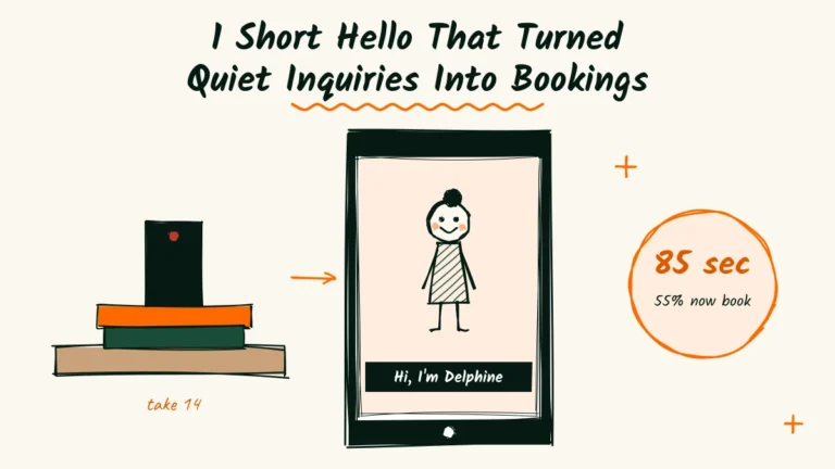 Delphine’s Short Hello Video Turns Quiet Inquiries Into Bookings for Her Maternity Photographer Business