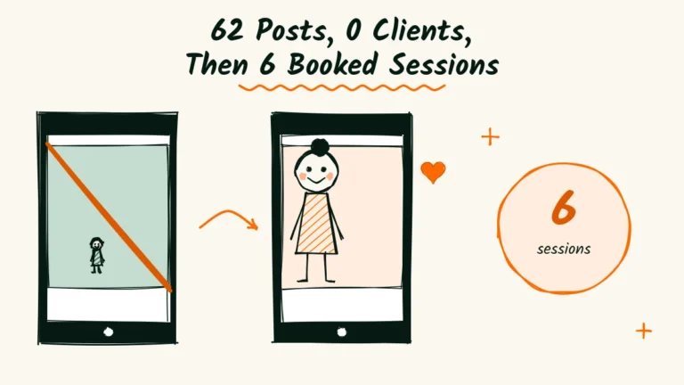 62 Posts and 0 Clients. Then Portrait Photographer Colm Posted Less and Booked 6