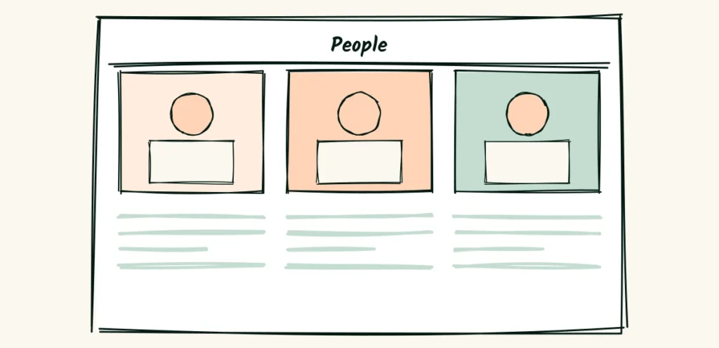 The people page loves small milestones A newspaper people page with three small headshot frames, each with a short note below it